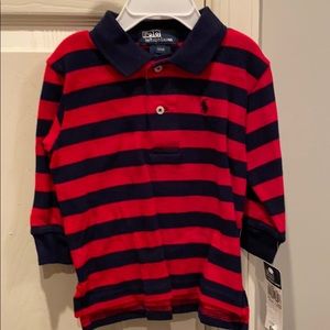 New w/tags classic Polo striped long sleeve shirt